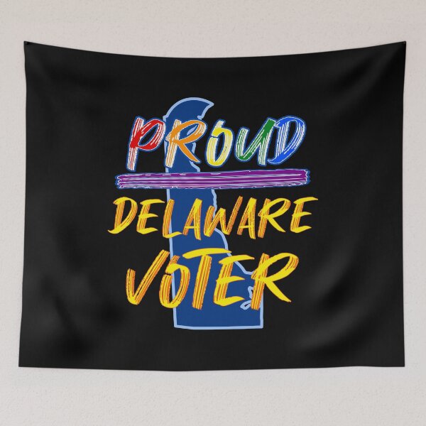 Item preview, Vote Delaware LGBT Proud Voter USA State Equality designed and sold by artfulnotebook.