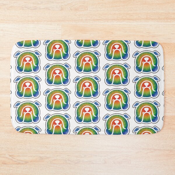 Item preview, Bulldog sticker in tie dye - English Bully breed bias - colorful Bulldog - Bulldog mascot gift idea designed and sold by smooshfaceutd.