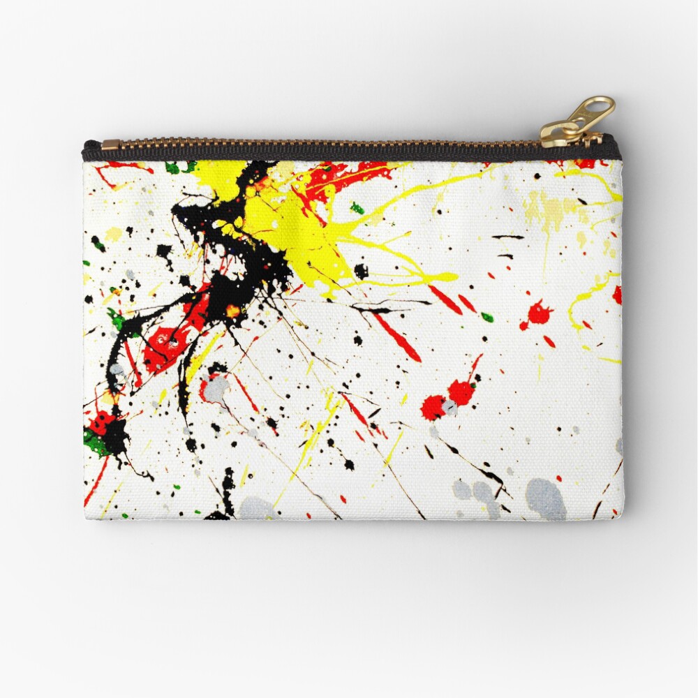 Paint Splatter Zipper Pouch