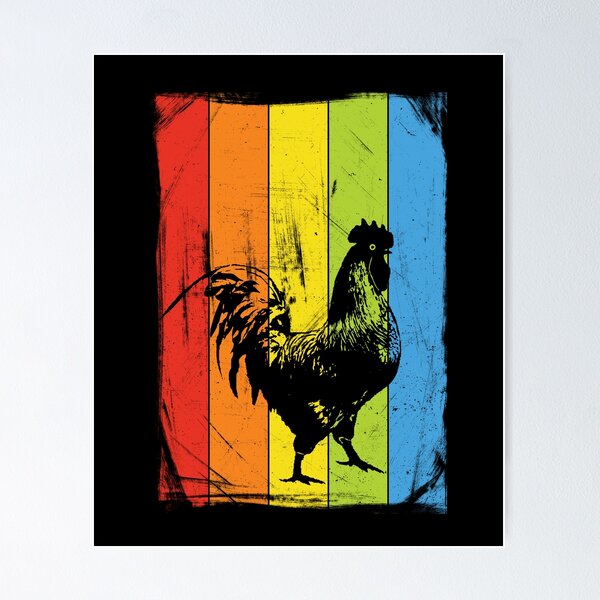 Rainbow Egg Layers Art Print, Chicken Art Print, Hen Art Print