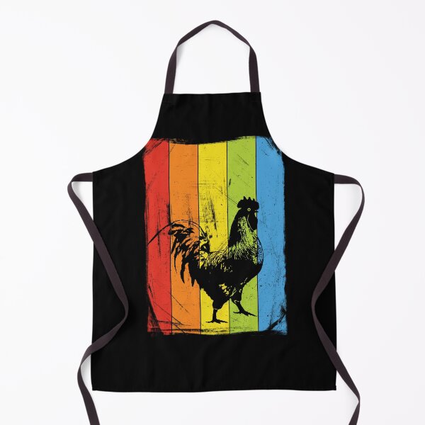 Item preview, Rainbow Rooster Chicken Distressed Style designed and sold by Delightfully Cynical.