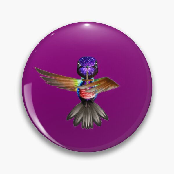 Aperçu de l'œuvre Velours-Violet Coronet Colibri Version 004 créée et vendue par TheCornerLady.