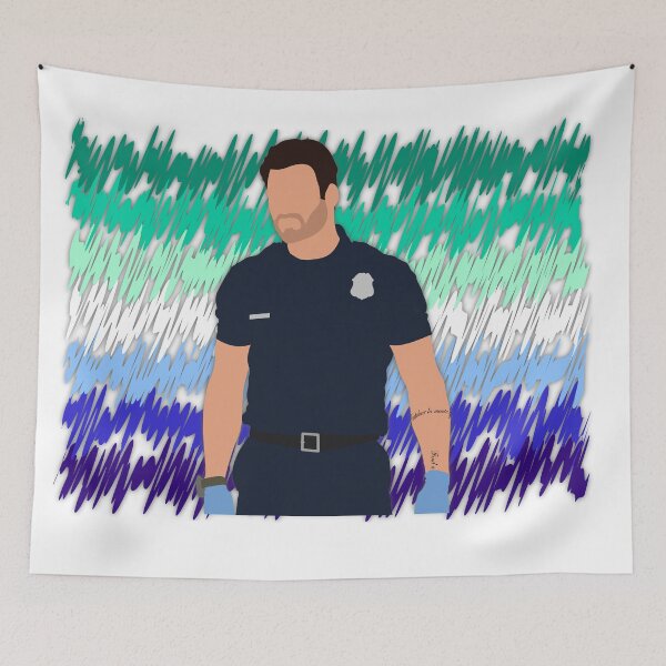 Item preview, Eddie Diaz Gay Pride Cutout designed and sold by sadieyuki.