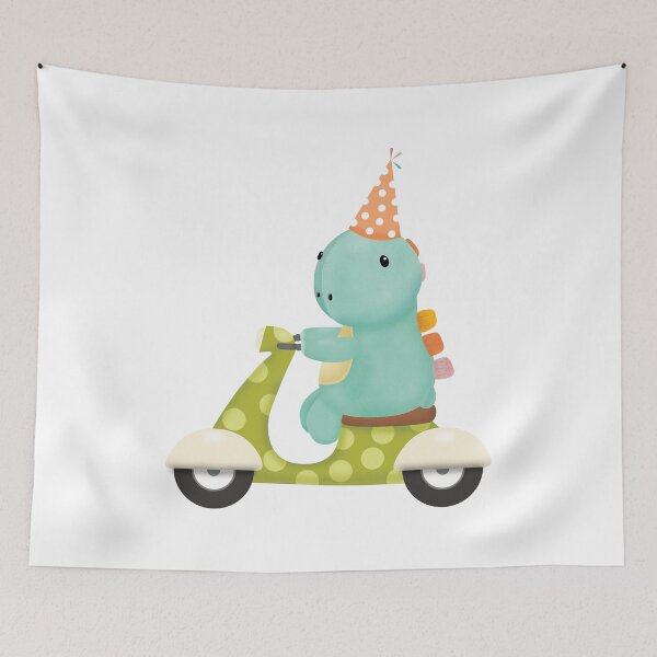 Item preview, T-Rex Riding a Scooter Circus Dino Series designed and sold by darklanterndsn.