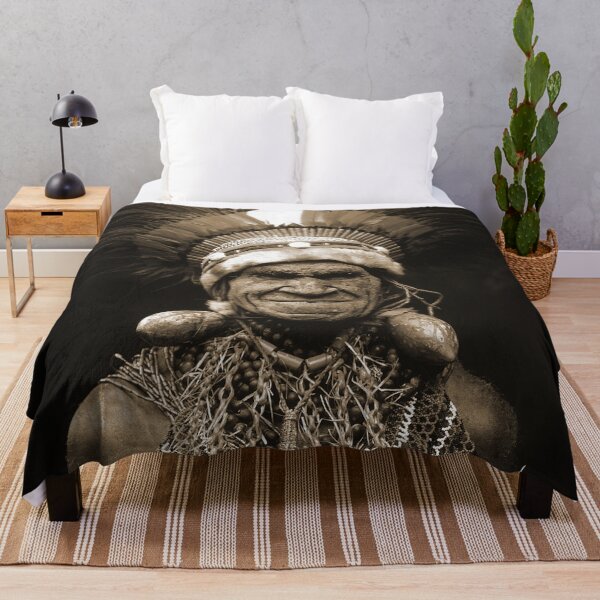 Item preview, Authentic Papua New Guinea Village Elder Sepia Art Photo  designed and sold by DEC02.