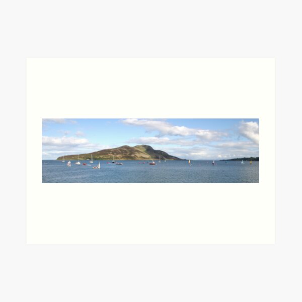 Holy Isle panorama Art Print