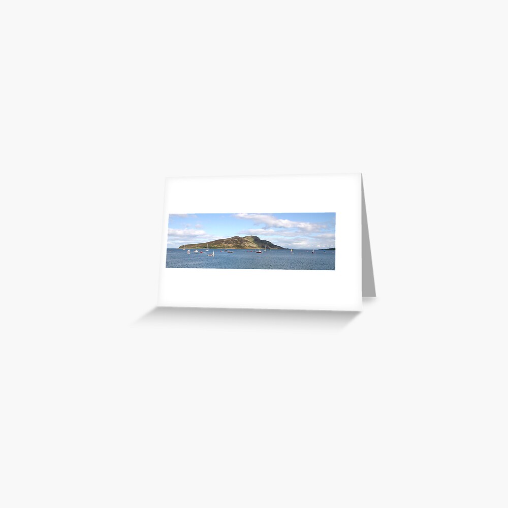 Holy Isle panorama Greeting Card
