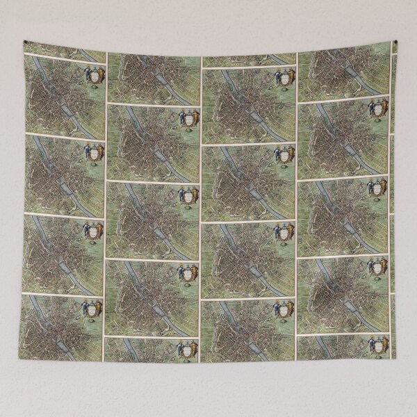 Item preview, Paris Antique Map designed and sold by MUZA9.