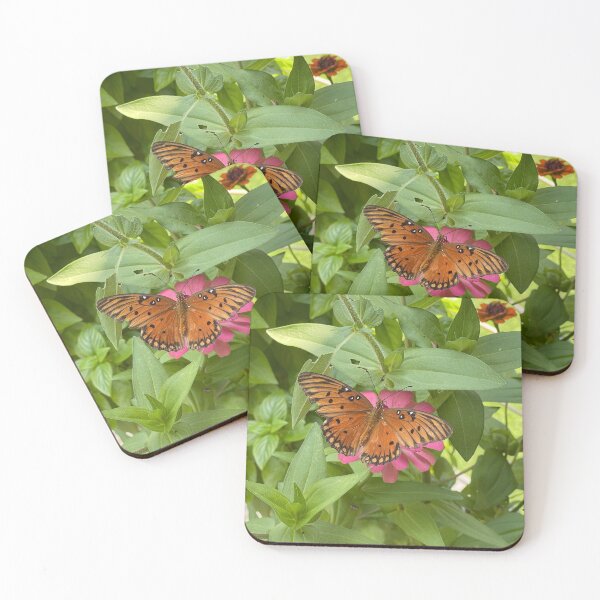 Item preview, Butterfly on Zinnia Flower designed and sold by Gsallicat.