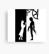 Edwards Scissorhands and Kim Boggs Canvas Print