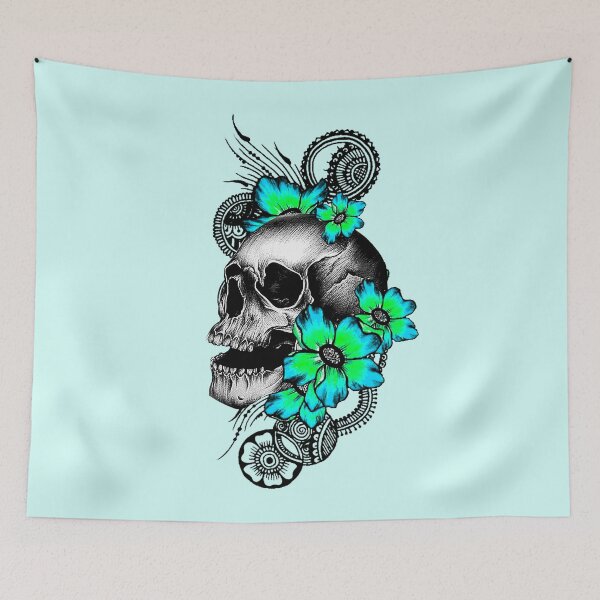 Item preview,  Romantic Skull Flowers designed and sold by Gothic Fantasy.