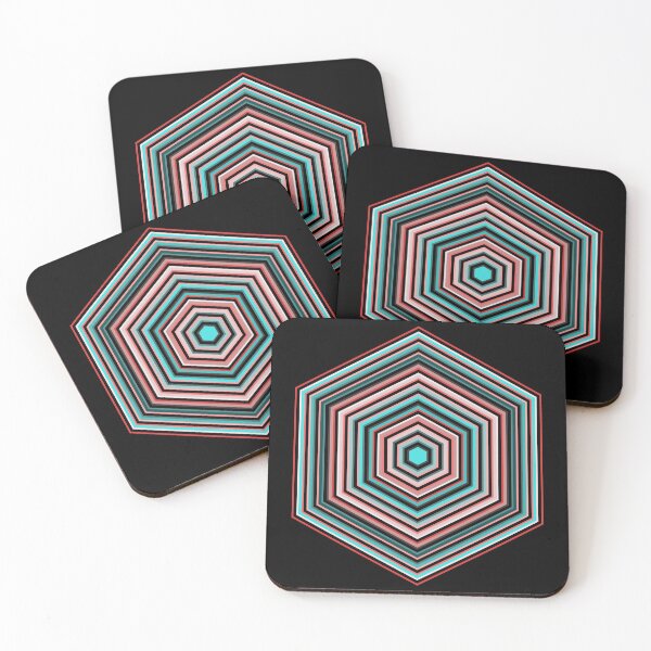 Item preview, Retro Hex Lines designed and sold by Texterns.