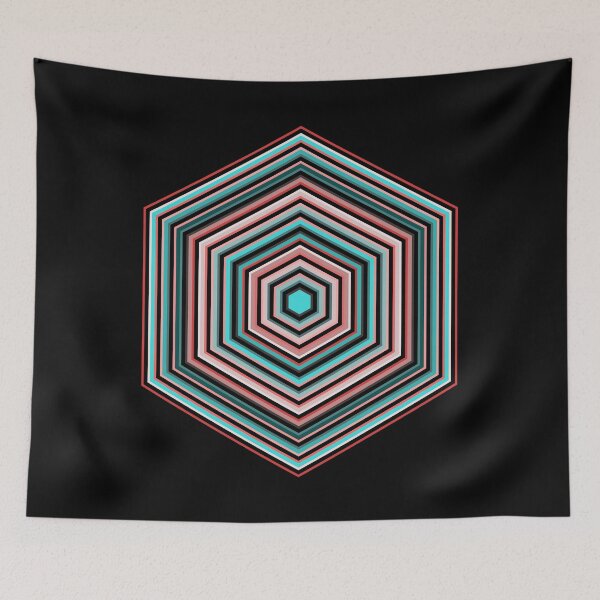 Item preview, Retro Hex Lines designed and sold by Texterns.