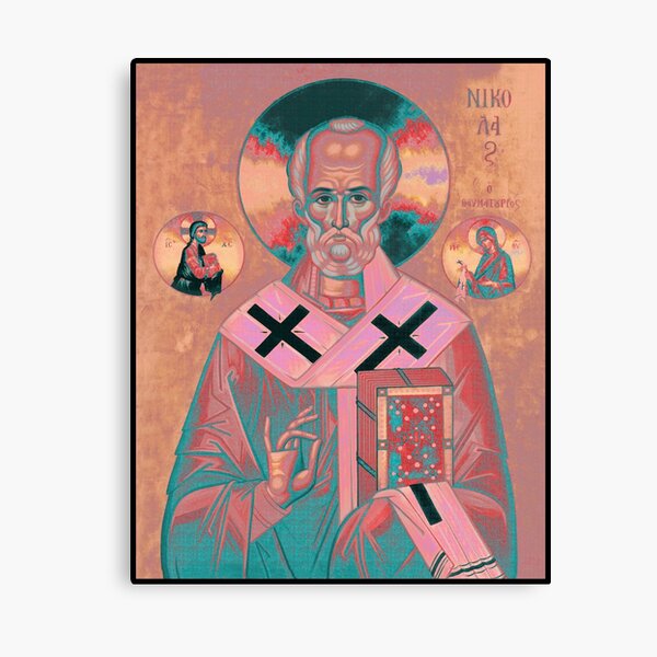Saint Nicholas Icon Canvas Print