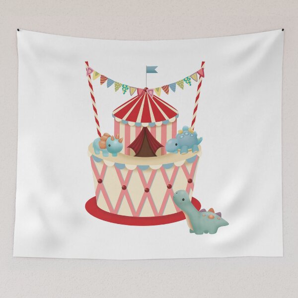 Item preview, Big Top Circus Cake With Dinosaurs designed and sold by darklanterndsn.