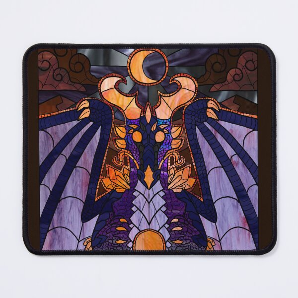 Item preview, Moon Dragon Stained Glass (Harvest Moon) designed and sold by CalypsoStudio.