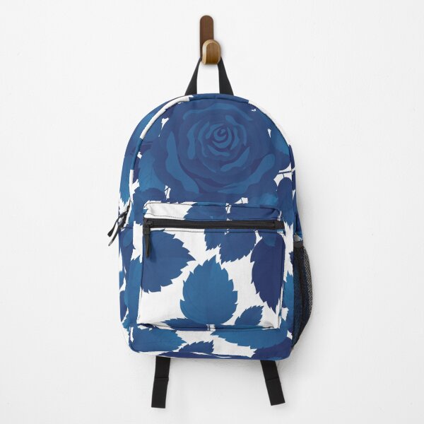 Item preview, Vintage Blue Flower and Leaves Pattern on White designed and sold by GraphicsClub.