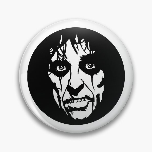 "Best seller alice cooper round" Pin for Sale by giselghery Redbubble