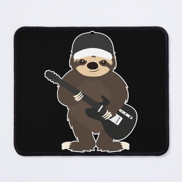 Item preview, Sloth Guitar Band Member Animal Music Sticker designed and sold by melanieqyehb.