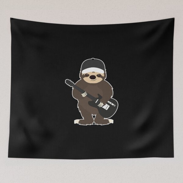 Item preview, Sloth Guitar Band Member Animal Music Sticker designed and sold by melanieqyehb.