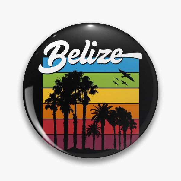Item preview, Rainbow Belize Souvenir Palm Trees Tropical Vacation designed and sold by Delightfully Cynical.