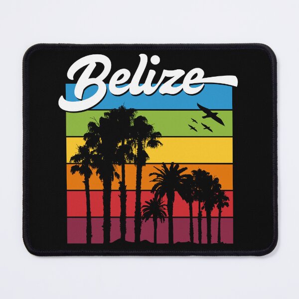 Item preview, Rainbow Belize Souvenir Palm Trees Tropical Vacation designed and sold by Delightfully Cynical.