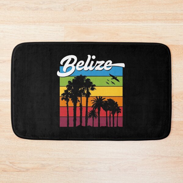 Item preview, Rainbow Belize Souvenir Palm Trees Tropical Vacation designed and sold by Delightfully Cynical.