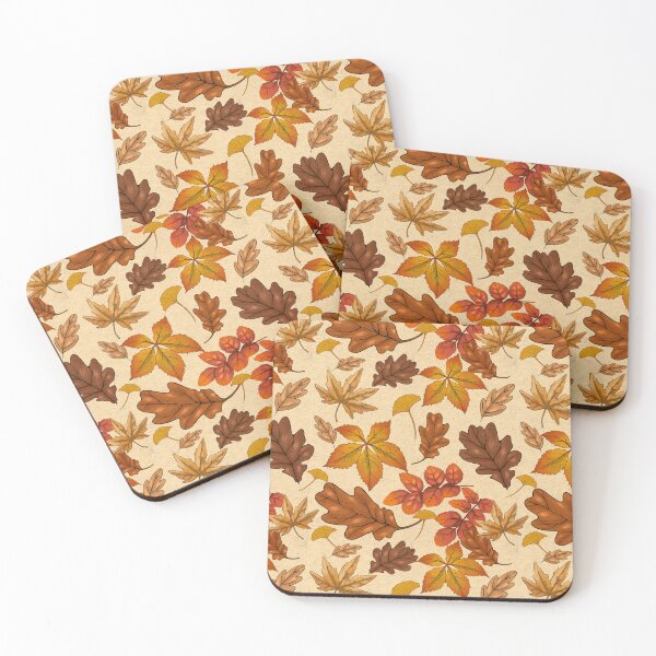 Item preview, Variety of Autumn\ Dead leaves in Seamless Pattern designed and sold by Jessiemay-arts.