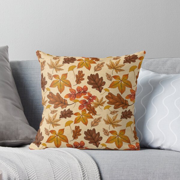 Item preview, Variety of Autumn\ Dead leaves in Seamless Pattern designed and sold by Jessiemay-arts.