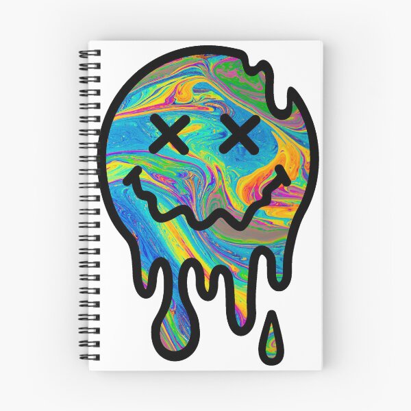 Item preview, Rainbow Trippy Melting Smiley Face designed and sold by Lil-Bit-Batty.