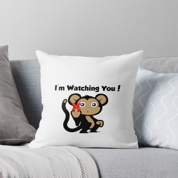 Item preview, funny animals monkey, i'm watching you  designed and sold by yssnyd.