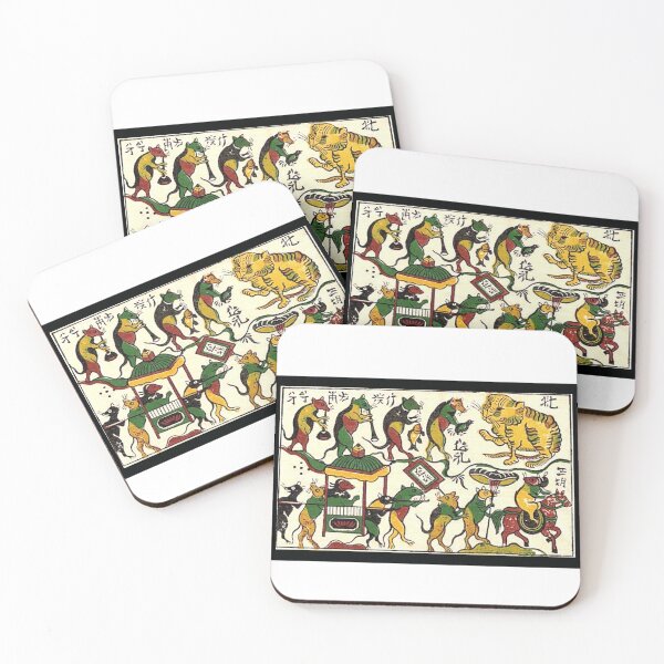 Item preview, Rat's wedding - Vietnam folk art  designed and sold by SkyisBright.
