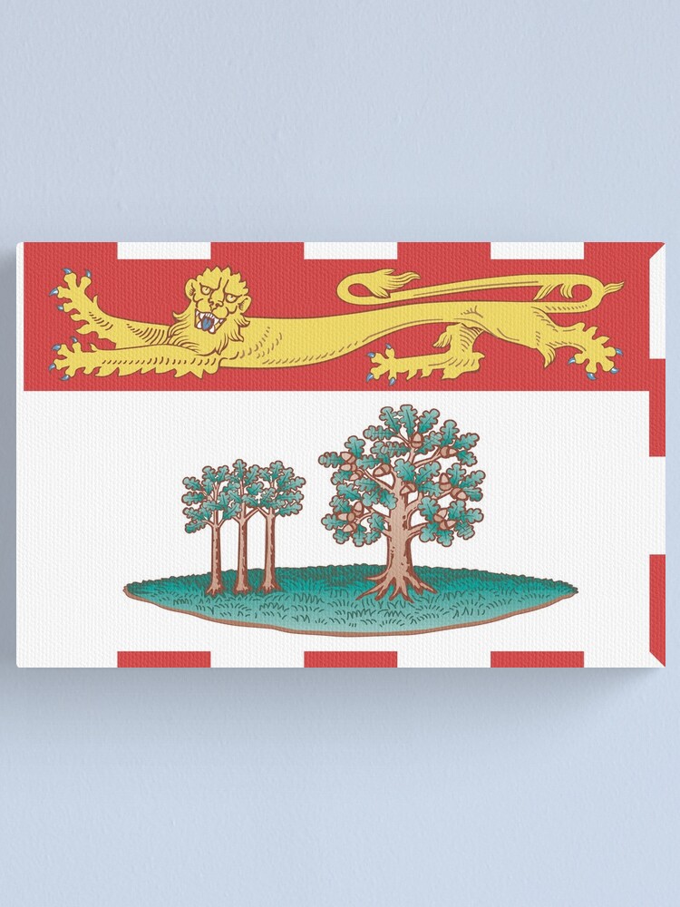 Lienzo Isla Del Principe Eduardo Bandera Canada De Tonbbo Redbubble