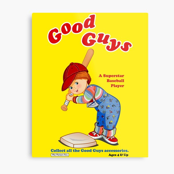 "Good Guys Baseball Player Child's Play Chucky" Metal Print by RG