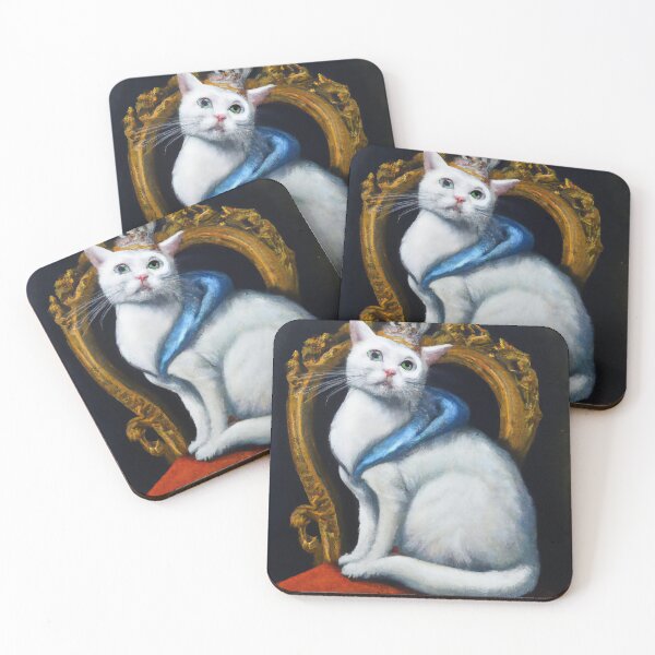 Item preview, Pretty Royal White Cat designed and sold by AnimalCutness.