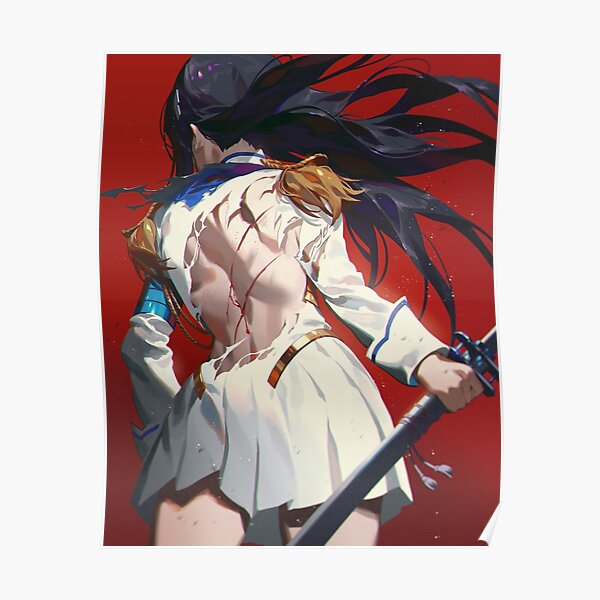 Waifu Satsuki Kiryuin Waifu Kill La Kill Poster For Sale By Sexygirlshentai Redbubble