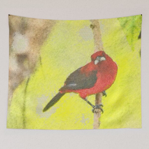 Item preview, Red-backed Tanager designed and sold by Rafael Serrano Esguerra.