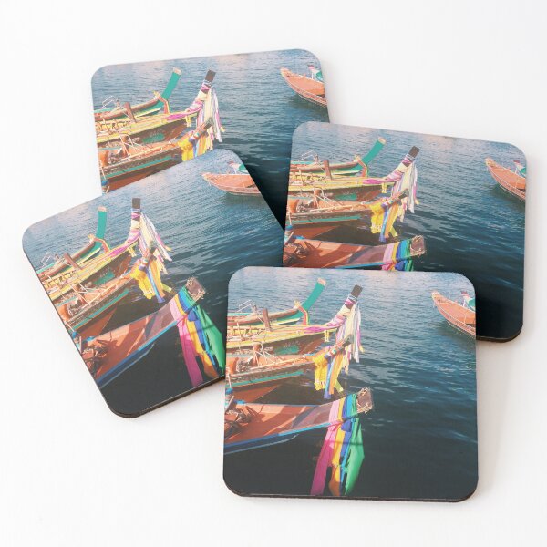 Item preview, Decorated Boats, Koh Tao, Thailand, Travel Photography designed and sold by Sunfleur-Studio.