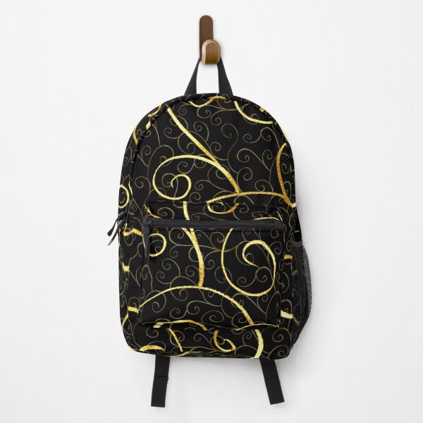 Item preview, Elegant gold swirls on black designed and sold by FGCART.