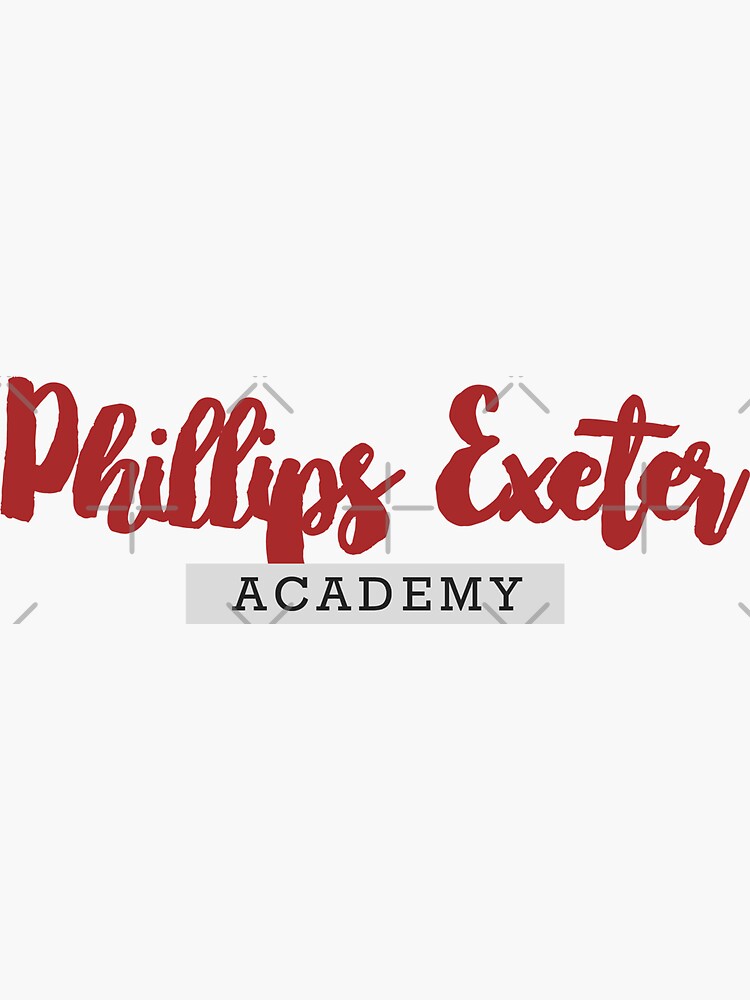 "Phillips Exeter Academy" Sticker by mynameisliana Redbubble
