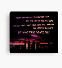 Good Times Skyline Canvas Print