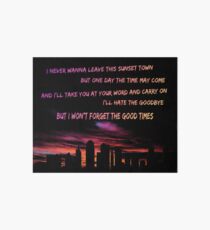 Good Times Skyline Art Board