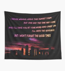 Good Times Skyline Wall Tapestry