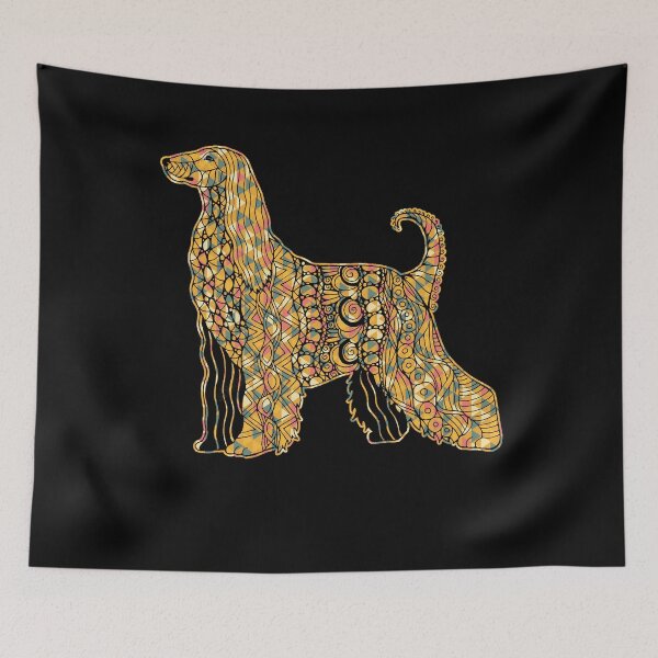 Item preview, Afghan Hound - Afghan Hound Geometric designed and sold by UnknownArtistt.