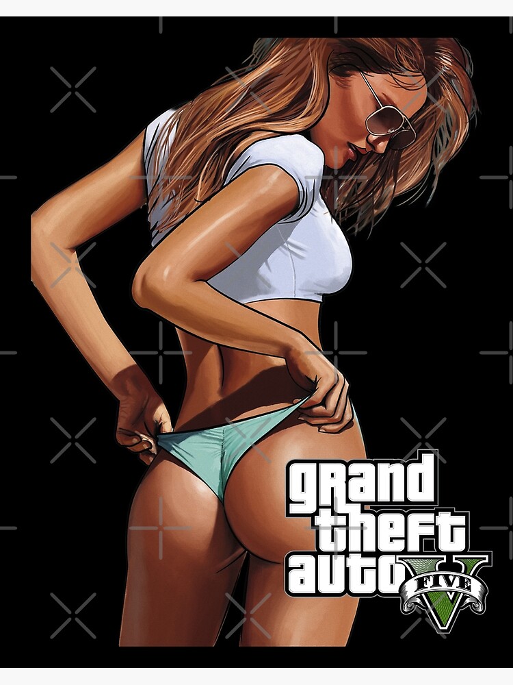 Lámina Fotográfica Grand Theft Auto V Chica En Bikini De Gta V De Alyonabarno Redbubble