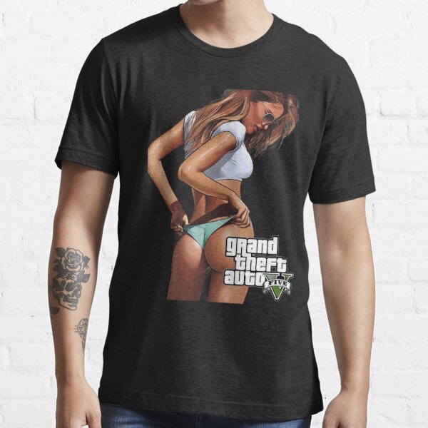 Grand Theft Auto V Gta V Bikini Girl T Shirt For Sale By Alyonabarno Redbubble Grand 