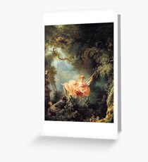 The Swing by Jean-Honoré Fragonard Greeting Card