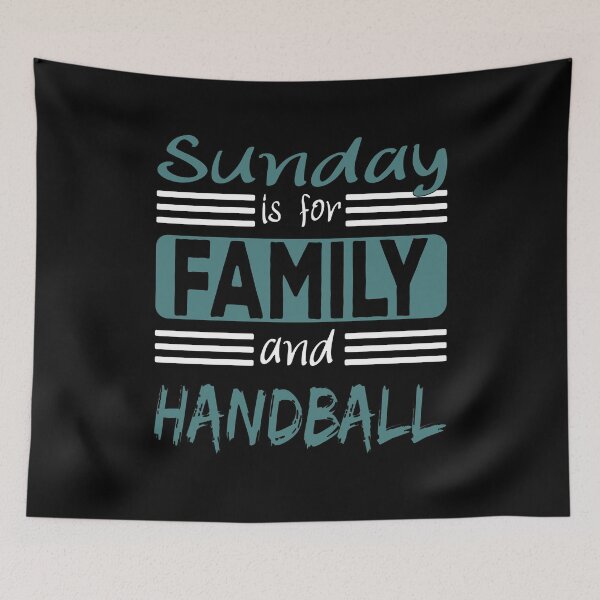 Item preview, Sunday Is For Family And Handball Saying designed and sold by Merchandiser099.