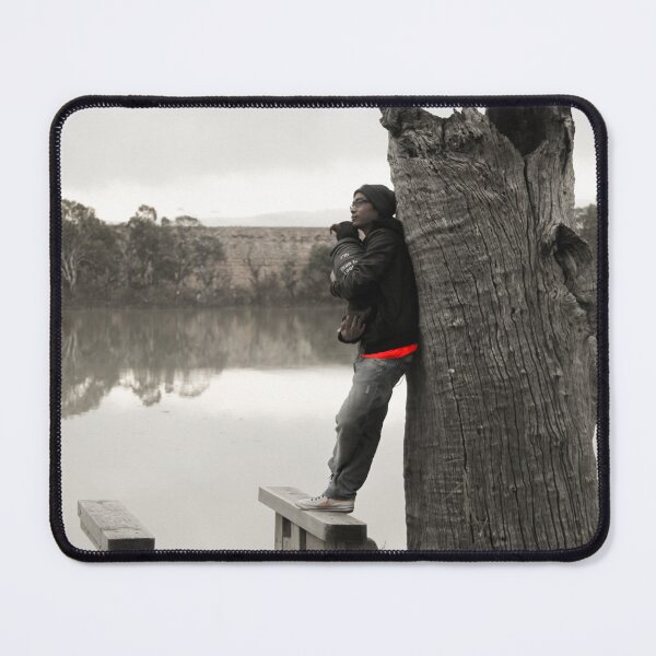 Item preview, Man and dog on the River Murray designed and sold by indiafrankk.