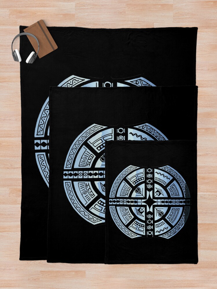 Thumbnail 5 of 6, Throw Blanket, Mountain Range Circularity designed and sold by createVisions.